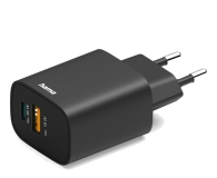 Hama Ładowarka 30W 1x USB-C 1x USB-A czarna - 1417030 - zdjęcie 1